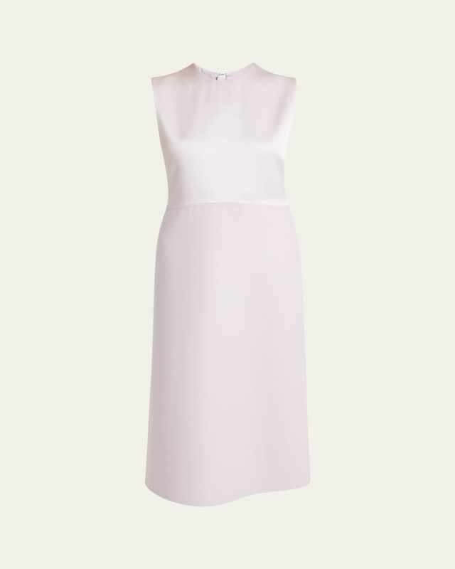 A-Line Wool Midi Dress